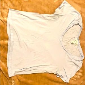 Forever 21 v-neck baby blue tee shirt